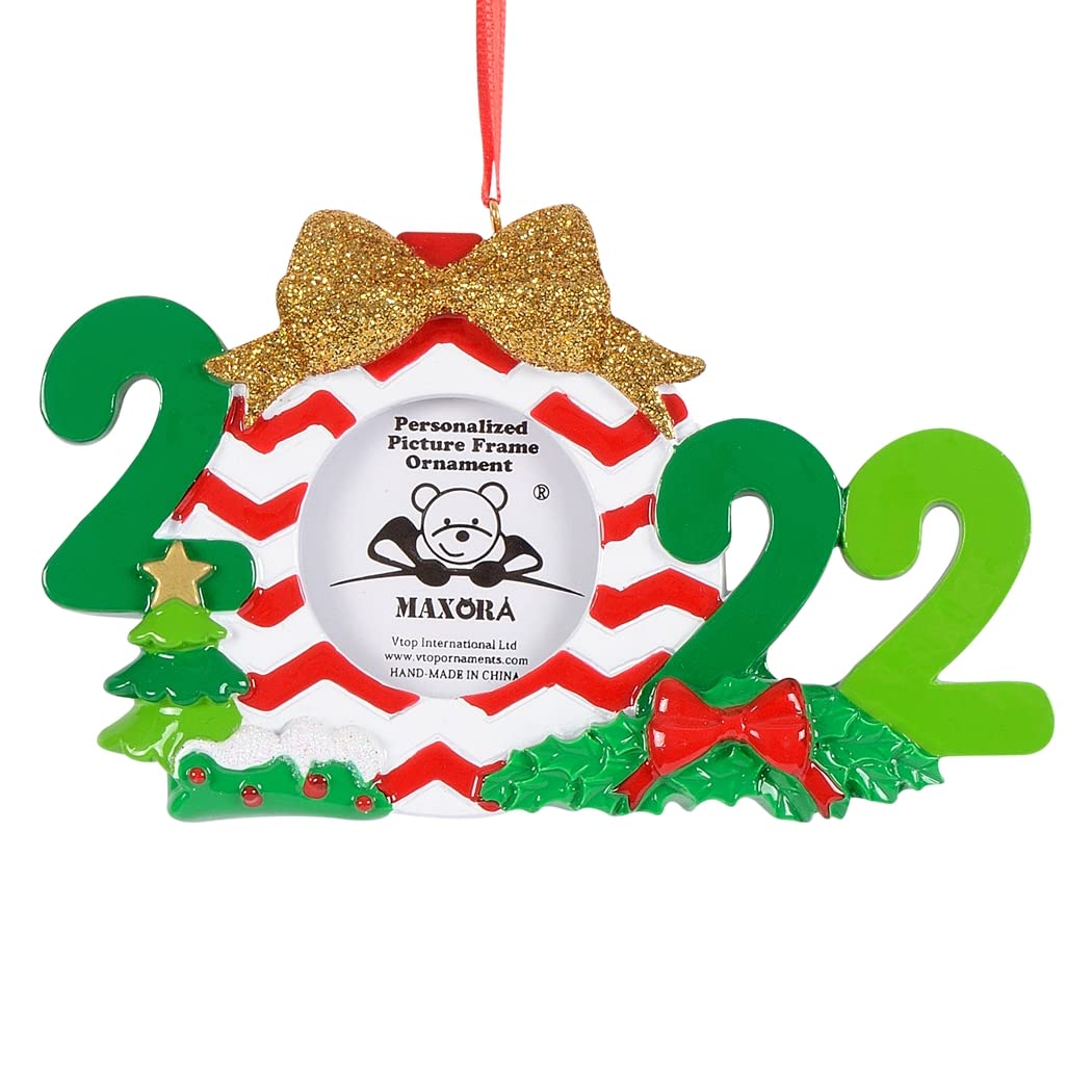MAXORA Personalized Photo Frame Christmas Ornament CUSTOMIZE IT Yourself AD19SP902