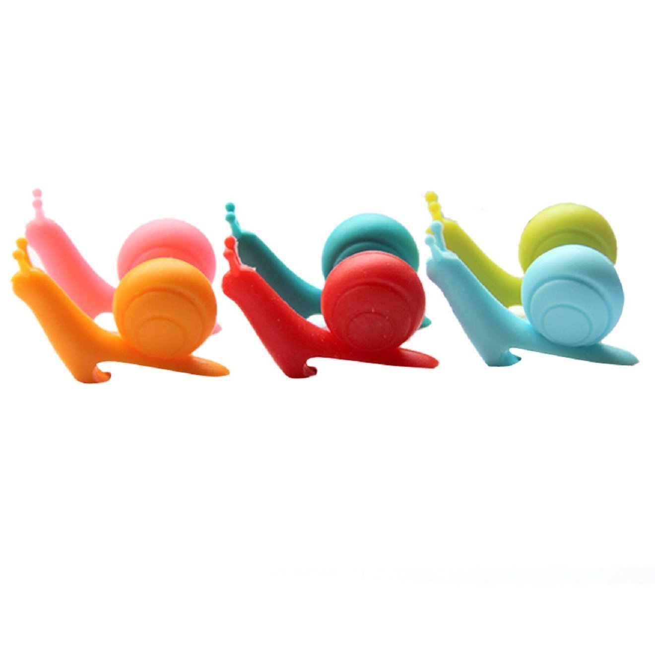 Lumache Portabustine Da Tè In Silicone - Set Da 5 Colorati - Foto 4