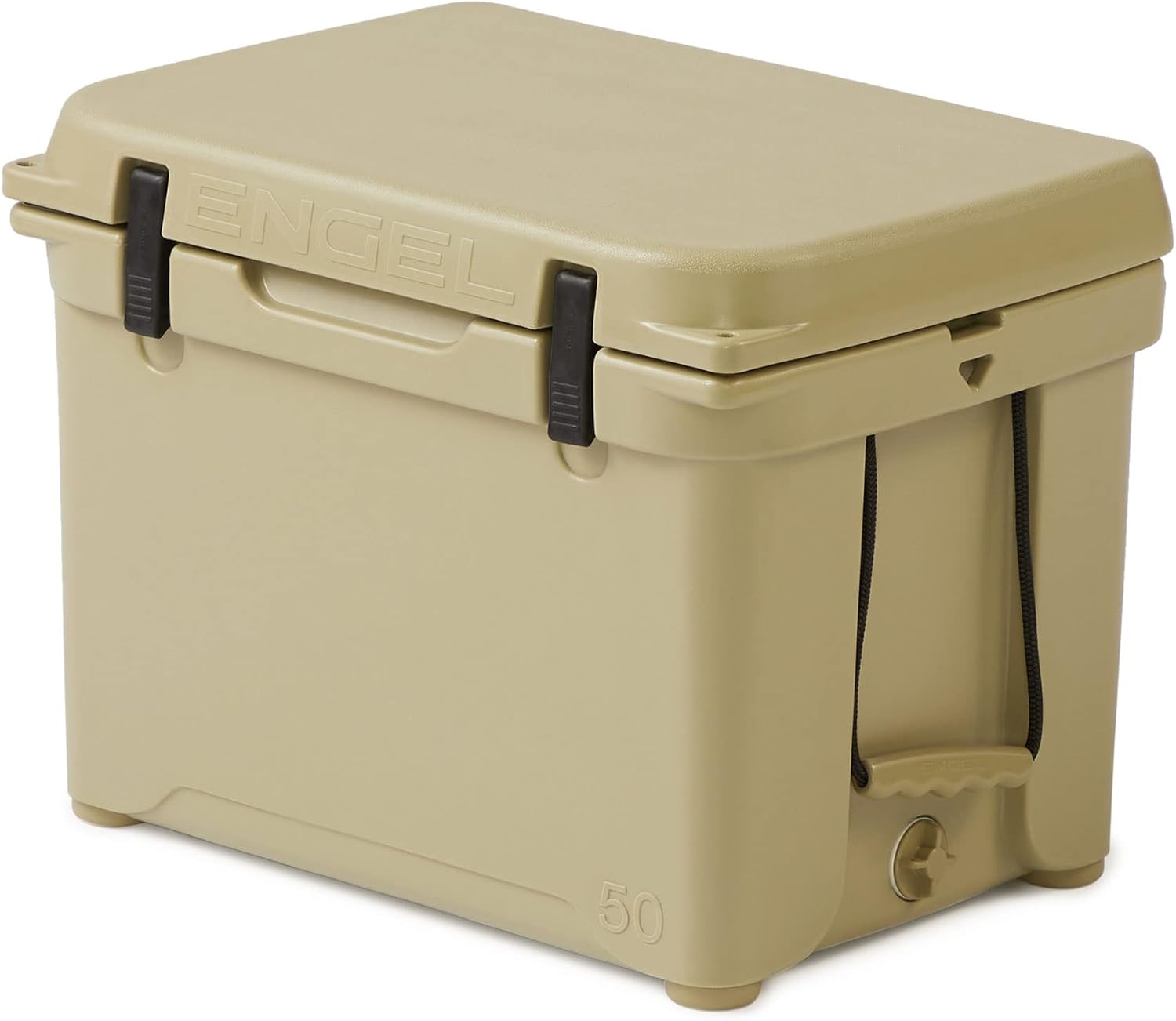 Engel Coolers ENG50 Cooler | 60 Can High Performance Durable Seamless Rotationally Molded Ice Box for Camping, Hunting, and Fishing