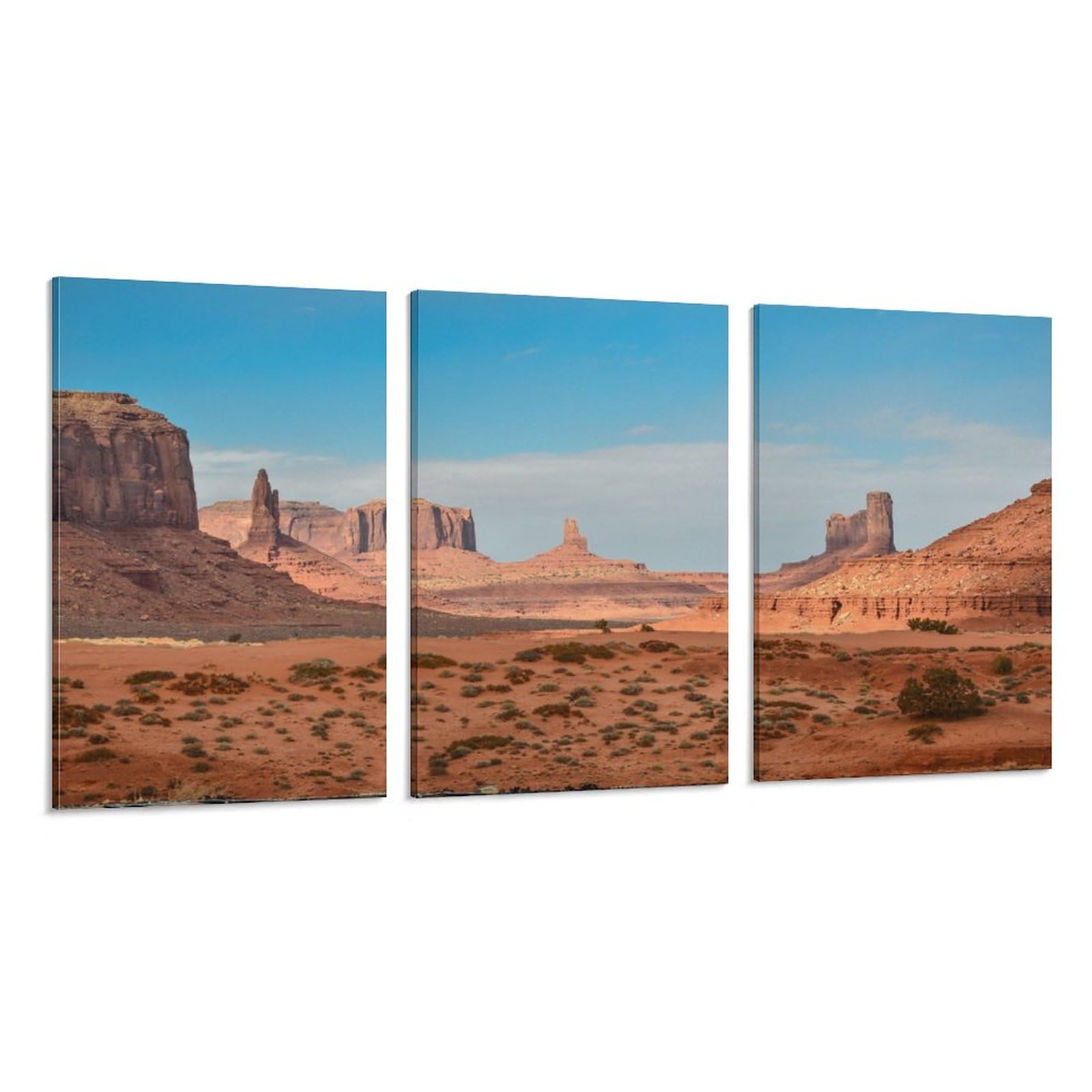 Amazon.co.jp: 3枚 アメリカ西部のロッキー砂漠 絵画 インテリア