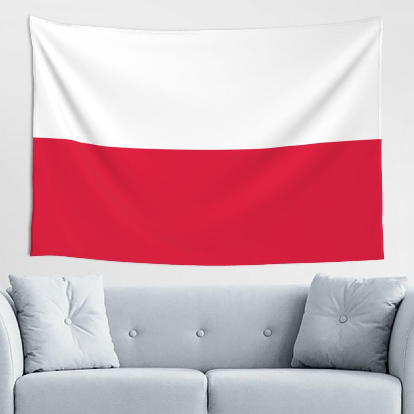 ZZYYDS Polish flag Wall Decor Tapestry 60x40in, Wall Hanging, Home Decor, Dorm Decor, Porch Tapestry, etc.