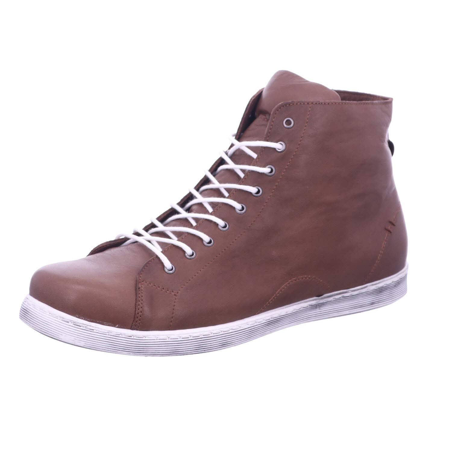 Andrea Conti Sneaker high 0341500 Damen Schnürboots mit Reißverschluss, Größe:38 EU, Farbe:Braun