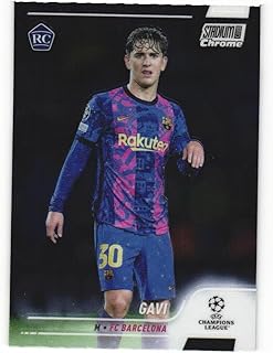 GAVI 2021-22 Topps Stadium Club Chrome UEFA Champions League Soccer #31 Rookie Card RC FC Barcelona Spain