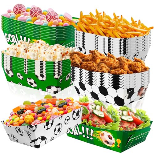 Bandejas de Fútbol - Set 36 Piezas para Cumpleaños y Decoraciones