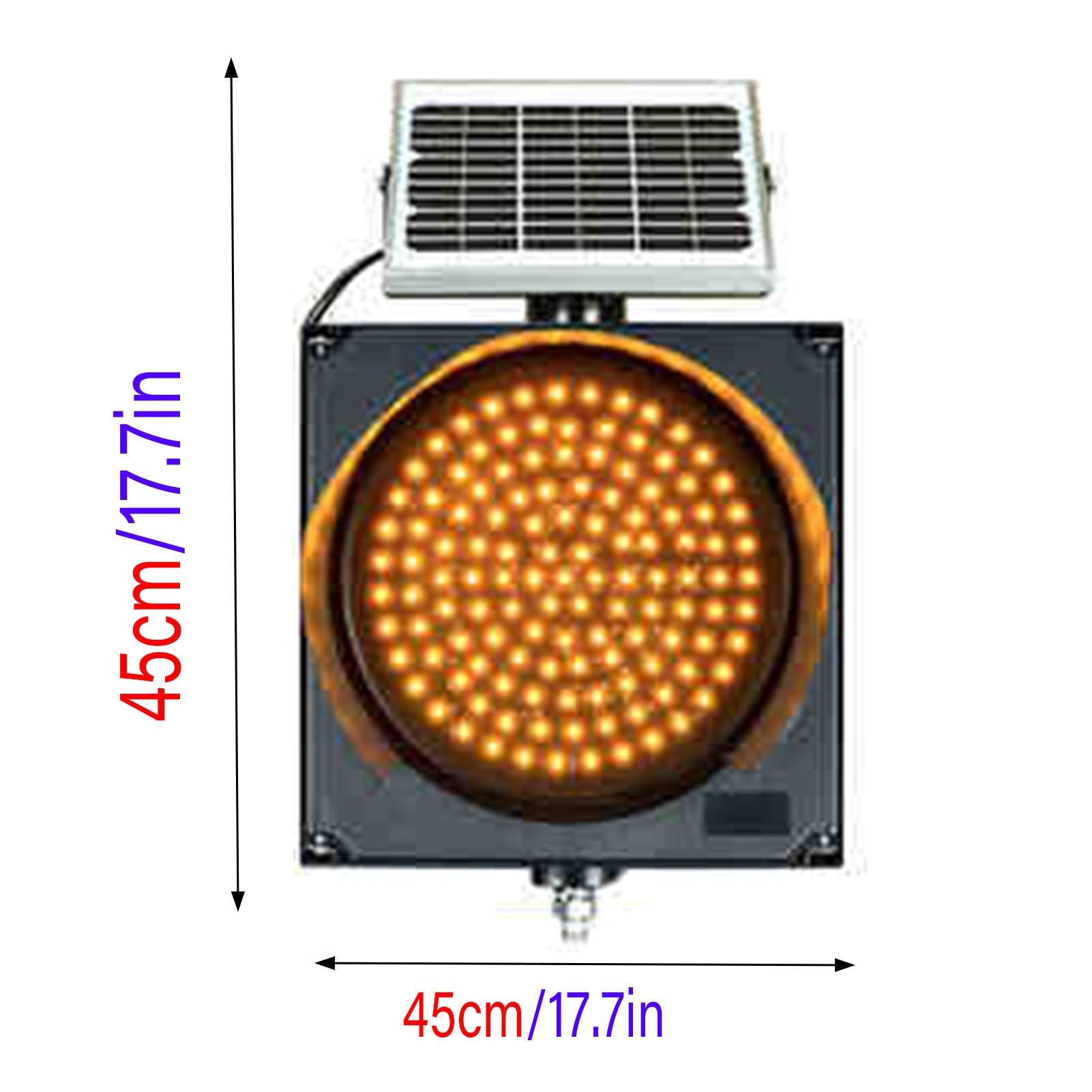 Semáforo, Luz Intermitente Amarilla con Panel Solar, Luz De Advertencia de Señales de Carretera LED, Luz Indicadora Industrial, for Estación de Peaje de Carreteras