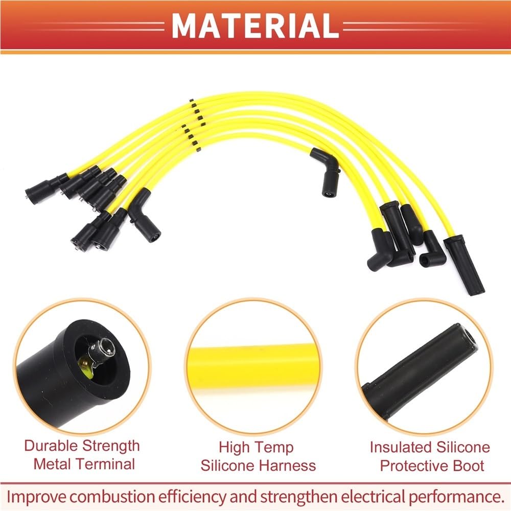 cables bujías coche Para Isuzu Para Hombre V6 4.3L 1997-2000