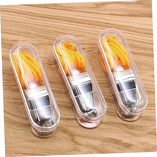 Silbatos deportivos de acero inoxidable 5 piezas miniatura 6