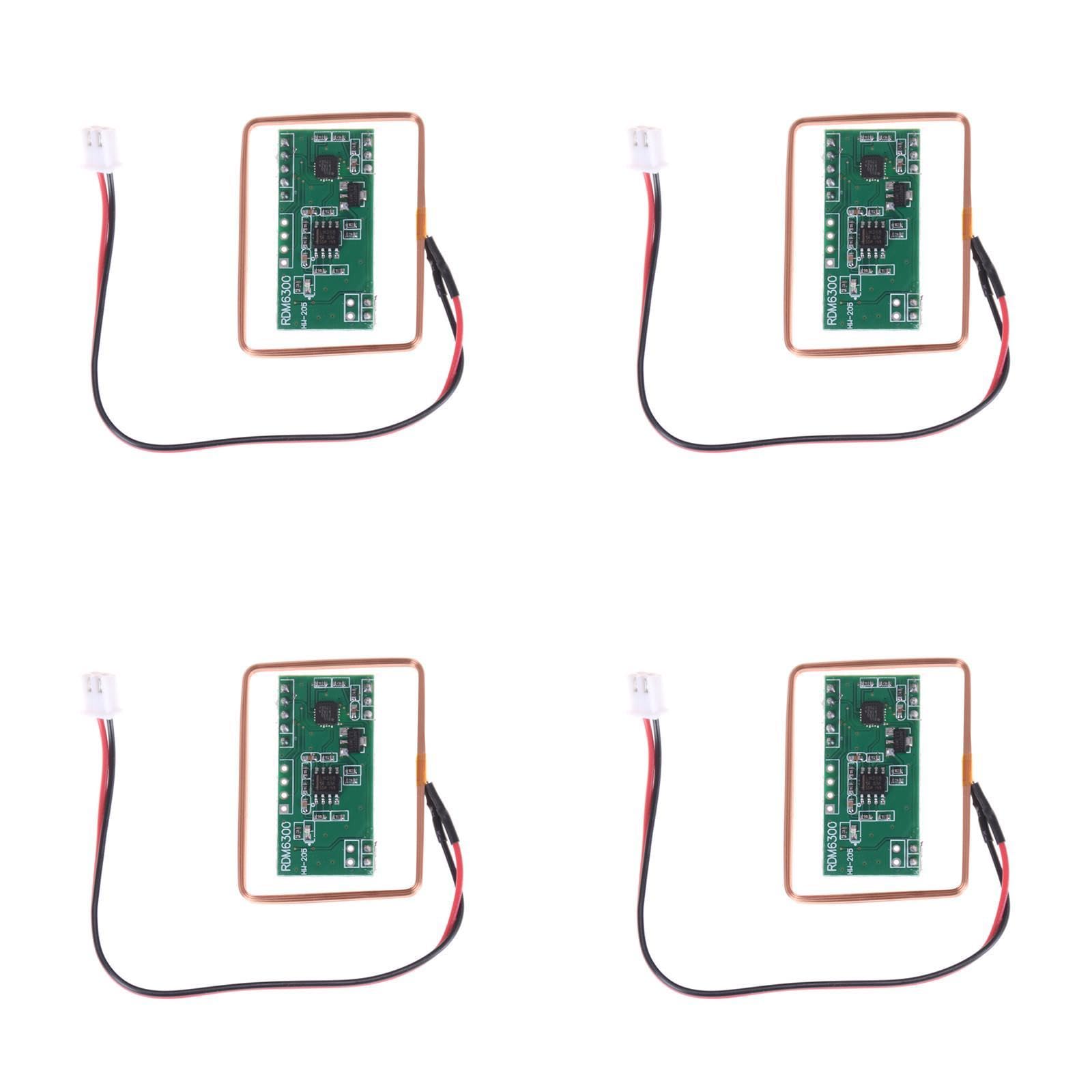 (4 pc) Pro3D RDM6300 125KHz EM4100 RFID Card ID Reader Module-image-20