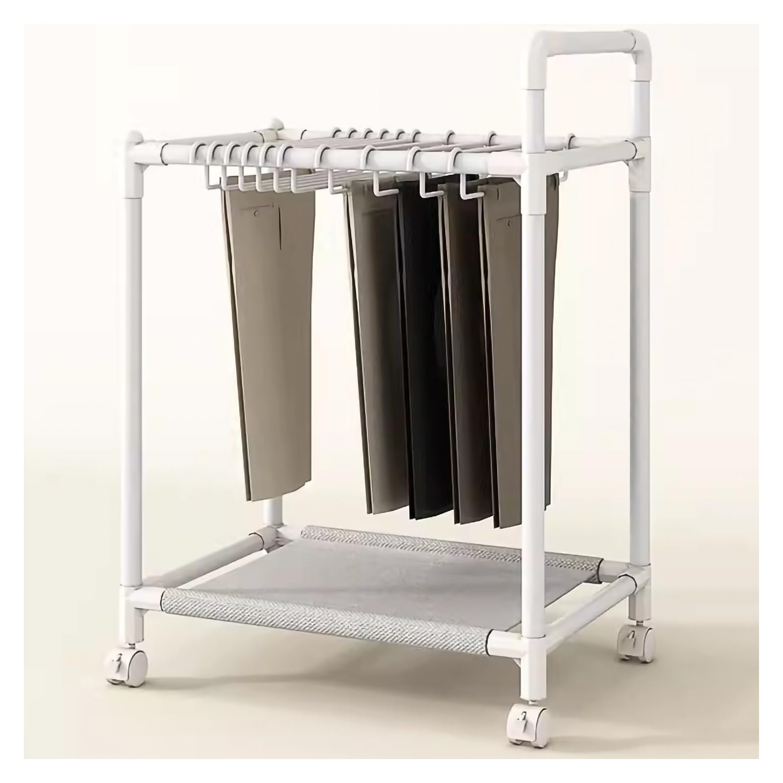 Hosenregal – bodenstehender, platzsparender Aufbewahrungsständer für Hosen und Schals, abnehmbares Design für effiziente Schrankorganisation
