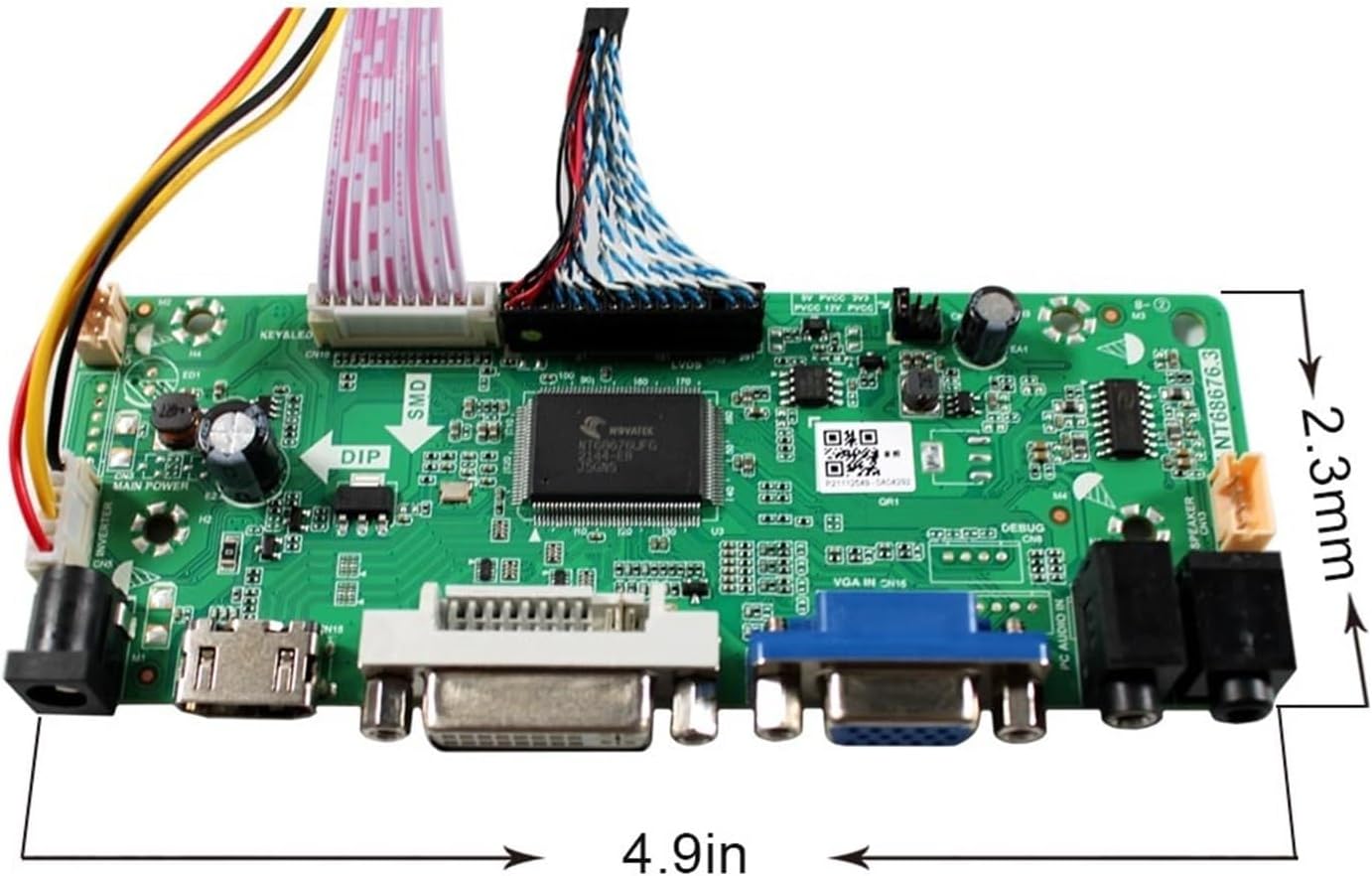 HDMI-Compatible VGA LCD Controller Board Work for 1680x1050 M220Z1 L01 P03 L02 LTM220M1-L01 M220EW01 V0 Display Drive Board