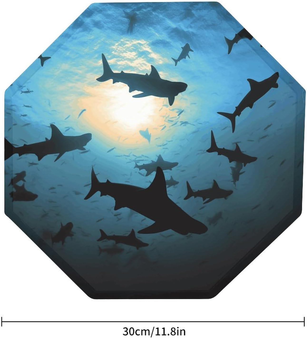 Ctagon Metal Sign for Home, Modern Display Plate for Kitchen, Hammerhead Sharks Plates Accent Hanging Wall Decorations 3PCS for Living Room, Bedroom, Hallway, Hotel