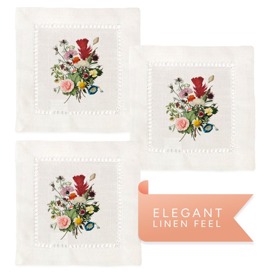 Servilletas de Tela Jolitee Bouquet 6 Pzas 6x6 Pulg miniatura 2