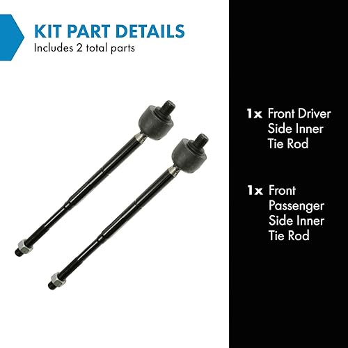 Miniatura 868 de TRQ Juego de barras de acoplamiento exteriores compatibles con Chevrolet Cruze Volt 2016-2019