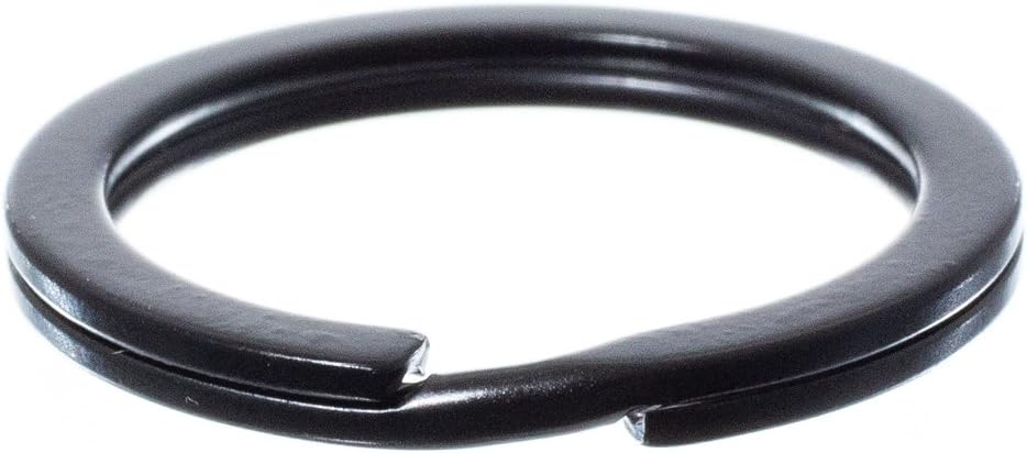Craft County 3/4 Inch Black Split Rings – Used for Arts, Crafts, Home, Organization, Attachment (50 Pack)