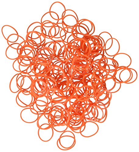 Bluedot Trading 600-Piece Do-It-Yourself Bracelet Kit Refill Pack, Includes Rubber Band and S-Clips for Loom Art/Kids Craft with Rainbow, Orange