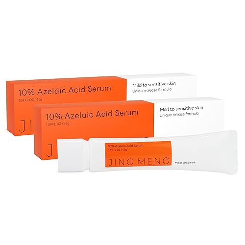 Miniatura 7 de Crema de suero de ácido azelaico al 10%, tratamiento de acné rosácea, minimiza los poros, removedor de manchas oscuras, niacinamida, resultados