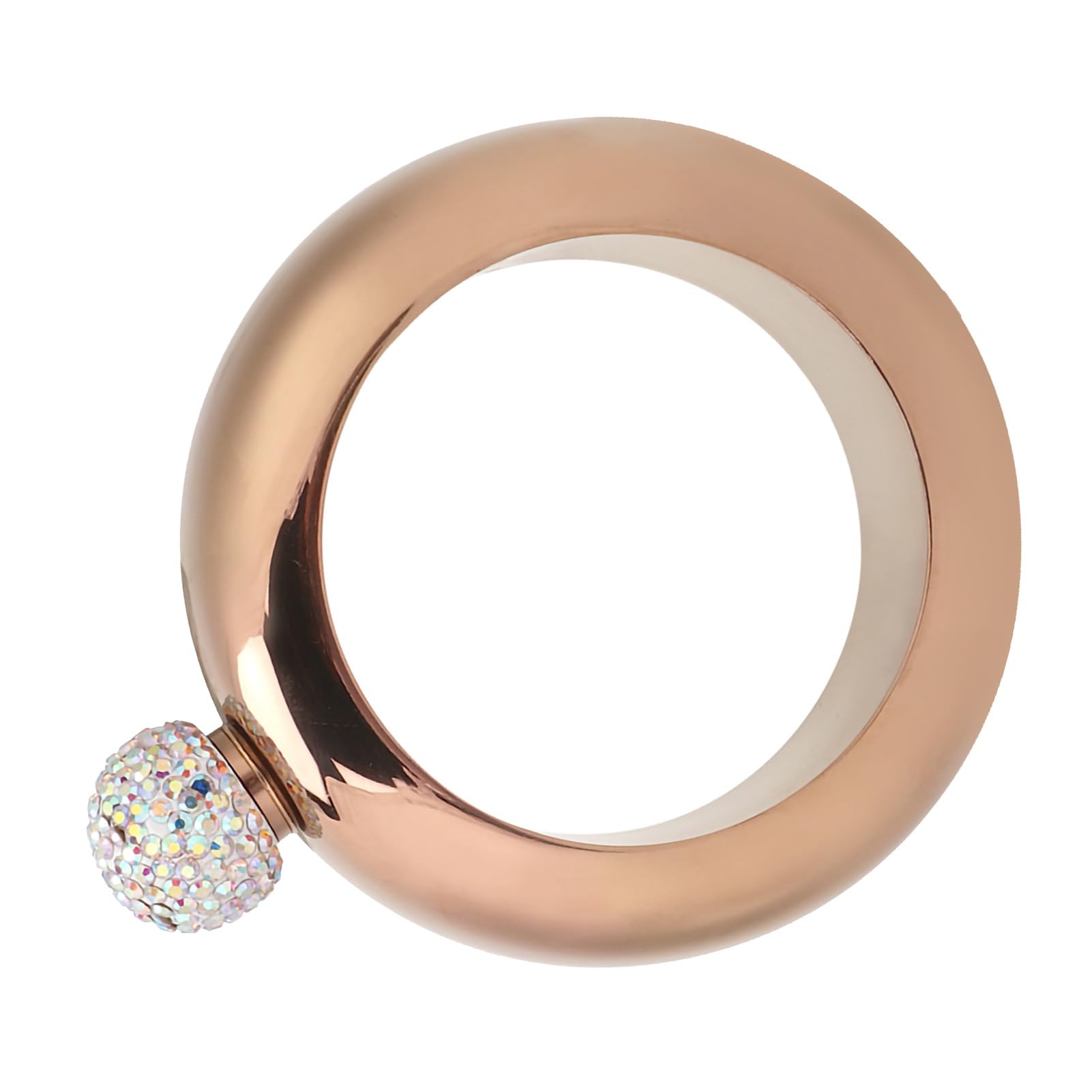 Bracciale Fiaschetta, Fiaschetta in Acciaio Inossidabile Bracciale Rigido Bottiglia Bracciale Rigido a Tenuta Stagna Fiaschetta Bottiglia D'Acqua in Metallo Brocca Bracciale (oro
