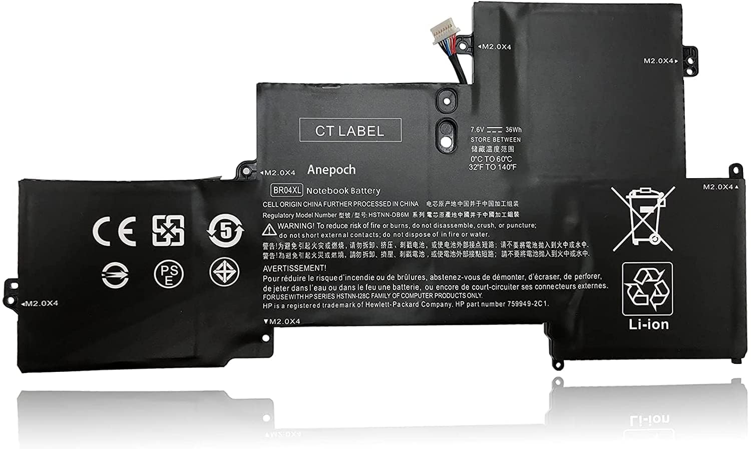 Wefly BR04XL Laptop Battery Compatible for HP EliteBook 1020 G1, 1030 G1, 1020 G1 Laptop Battery (B0CK5YY2G2) Amazon Price History, Amazon Price Tracker