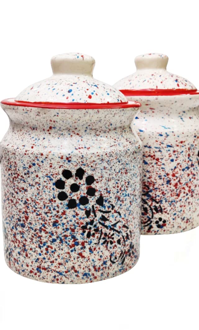 See full amazon price history chart for SHIVOW Ceramic Spray Painting Pickle Jars with Lid for Kitchen Storage (700 grams each, Set of 2 Jars ) SHIVOW Ceramic Spray Painting Pickle Jars with Lid for Kitchen Storage (700 grams each, Set of 2 Jars ) (B09774VZQN) Amazon Price History, Amazon Price Tracker