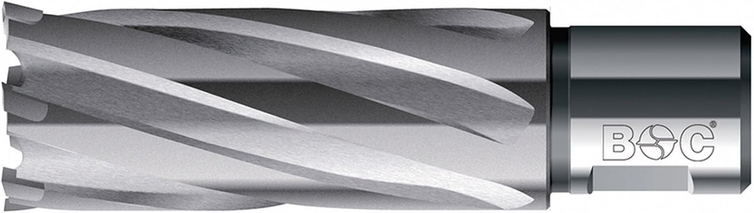 Bohrcraft Carbide Core Drill Bit with Weldon Shank 3/4 Inch, 19 x 55 mm Cutting Depth in Quadro Pack (1 Pack of 19520301955