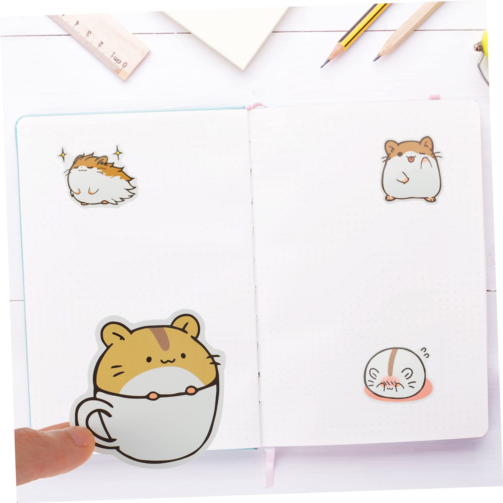 NUOBESTY 3 Set Adesivi Animali Cartoni Animati Per Scrapbooking Stickers Diy Colorati Per Decorazioni E Album Facili Applicare E Rimuovere Residui Per Ogni Occasione 200 Pezzi*3