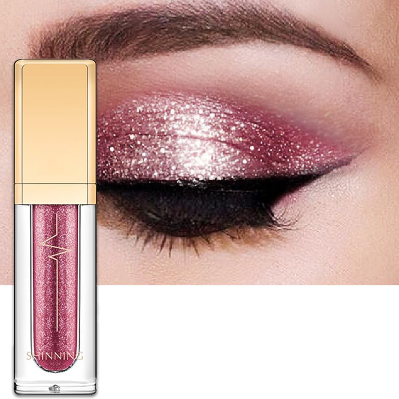 Liquid Glitter Eyeshadow & Eyeliner Pen, eyeshadow Stick, Highly Pigmented glitter Eyeliner Shimmer