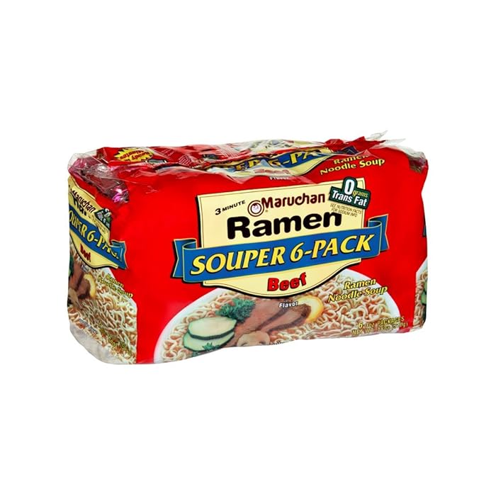 Buy Maruchan Beef Flavor Ramen Noodle Soup 6 Packets Online at