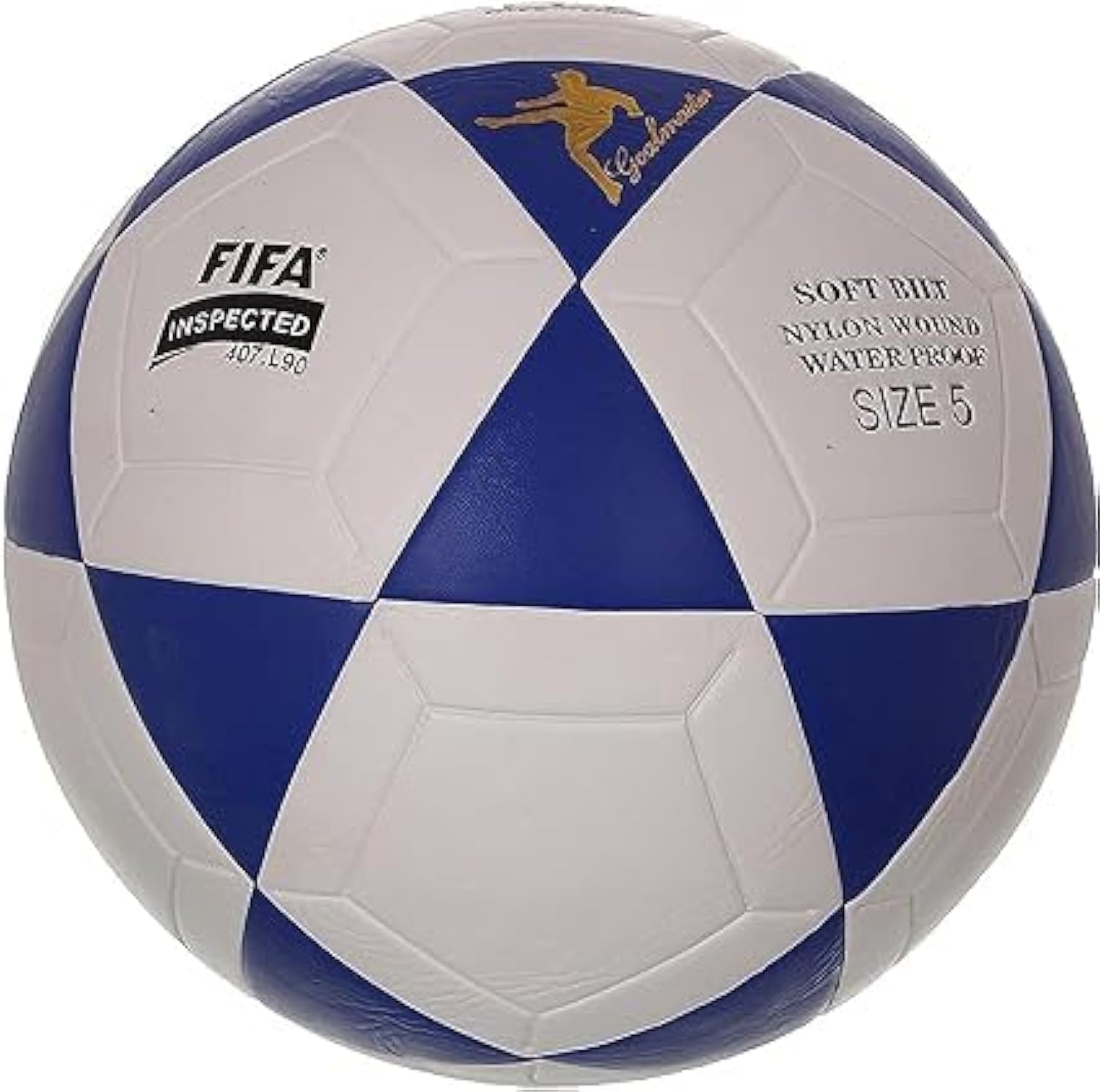 Mikasa Football (White Blue, Size 5)