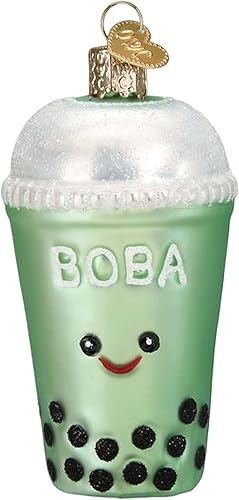 Miniatura 2 de Old World Christmas Adornos de calabaza con sabor a latte de vidrio soplado para árbol de Navidad