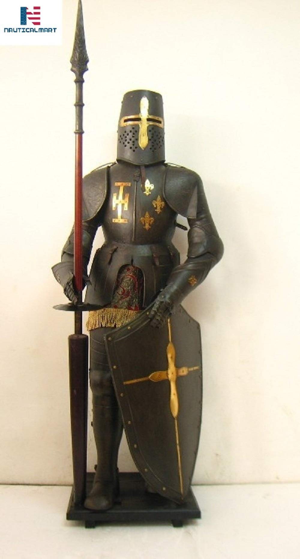 NauticalMart Medieval Knight's Crusader Full Suit of Armor Collectible Wearable Armour - Custom Size