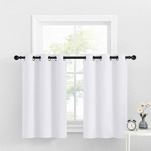 Miniatura 92 de NICETOWN Cortinas Opacas para Ventana de Guardería - Tratamiento de Ventana con Parte Superior de Ojales, Paneles de Cortinas Opacas (Verde Biscotti