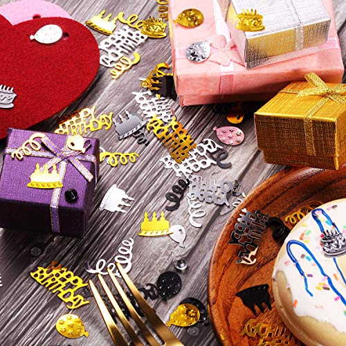Image of WILLBOND 3000 Pcs Birthday Confetti Metallic Foil Party Decorations,None (Pack of 5)