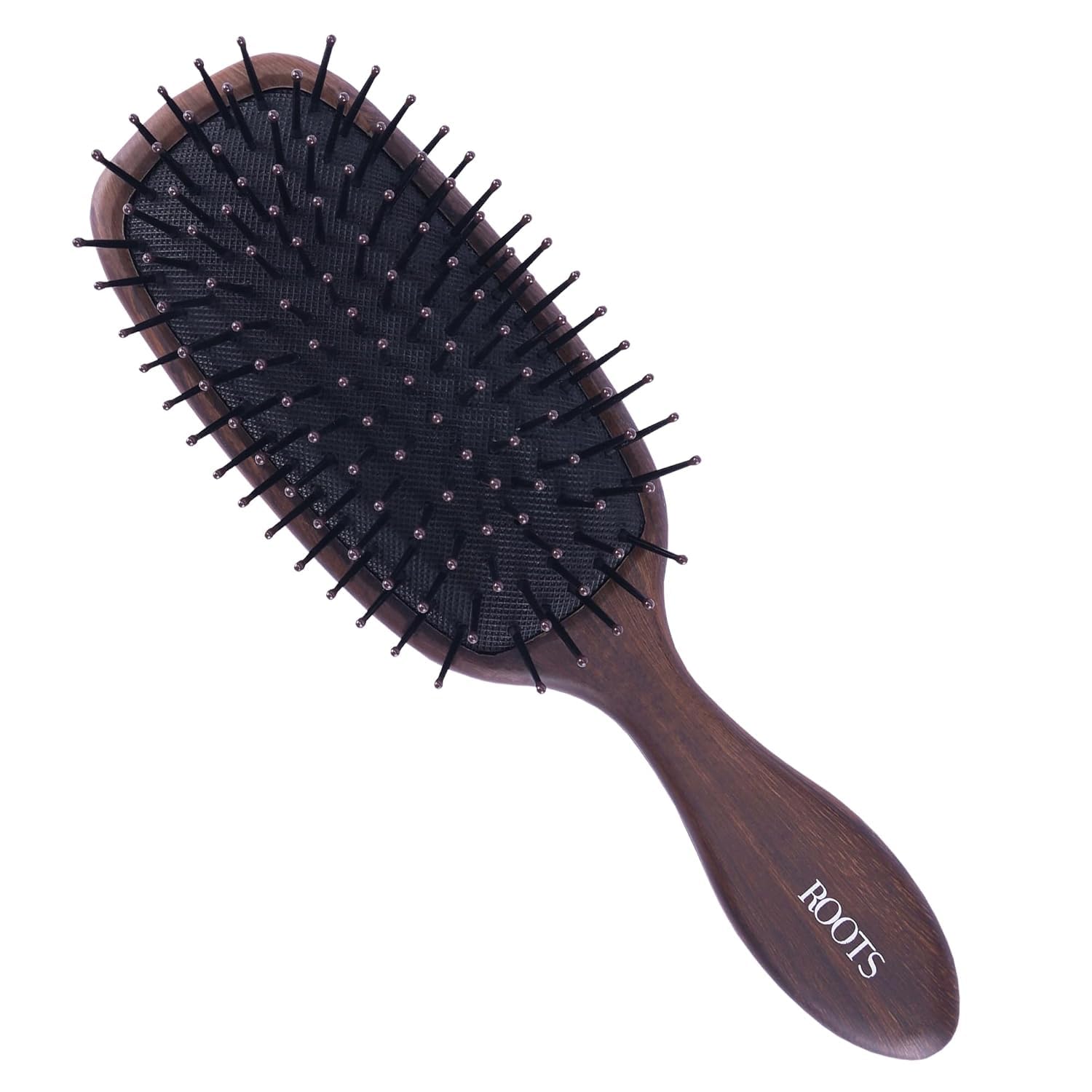 Roots - Truglam Hair Brush - Wooden Print and Perfectly Rounded Bristles - Tip Prevents Scaping of Scalp - Suitable for All Hair Types - Every Day Use for Men and Women - WDR86-image-25