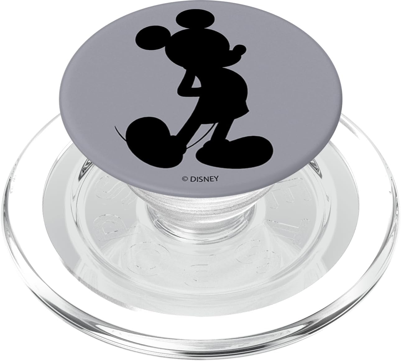 Disney Mickey And Friends Grey Mickey Silhouette PopSockets MagSafe PopGrip for iPhone