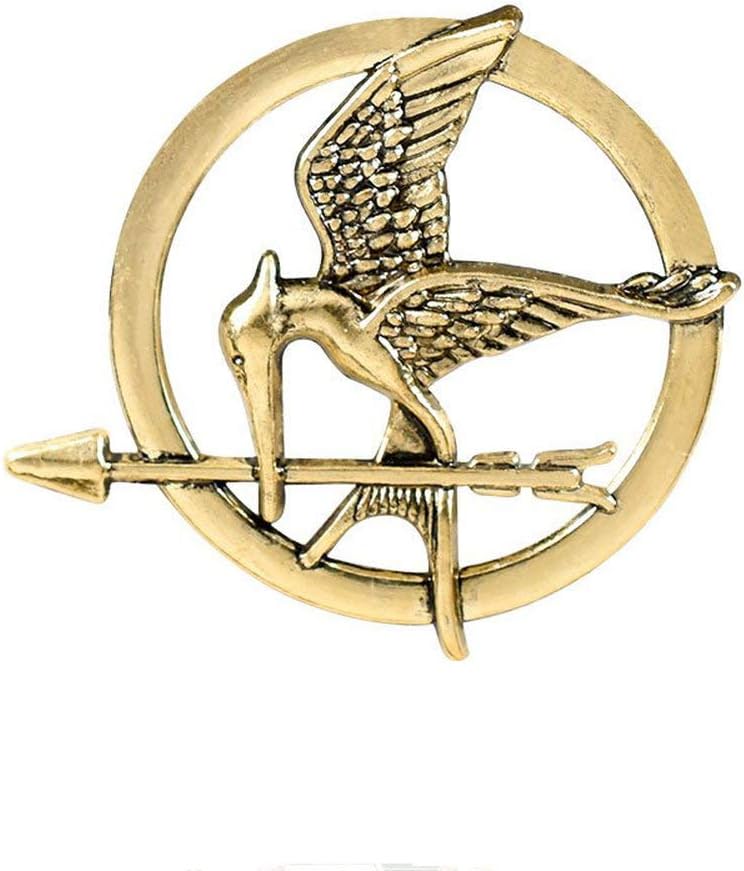 The Hunger Games Ridiculous Bird Vintage Punk Rock Style Brass Brooch Pin for Women or Men