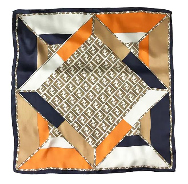 Image of ANDANTINO 100% Mulberry Silk Scarf -21 inch Square Neckerchief with Gift Packed