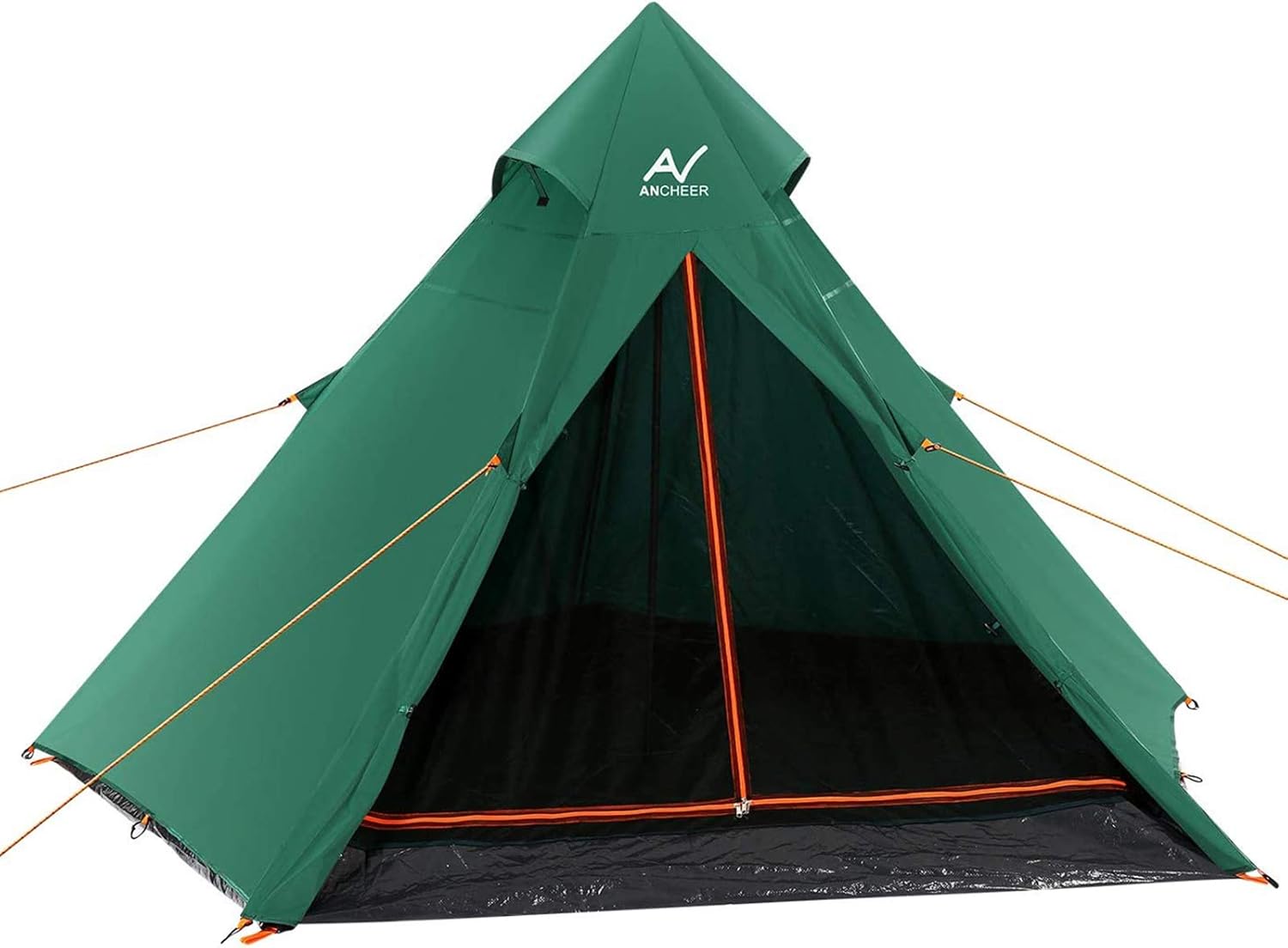 テント ワンポールテント キャンプテント 3 4人用 Uvカット 防風 防水 二重層 テント 簡単設営 軽量 4シーズン 花見 運動会 防災 登山用 アウトドア テント 1 専用収納袋付き Outcamer テント本体 Amazon
