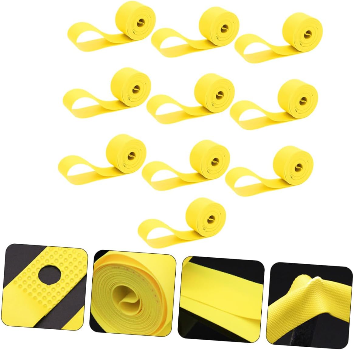 10pcs Bike Rim Strips Liner PVC Inner Tube Cushion for Mountain and Road Puncture Lightweight and Flexible Design