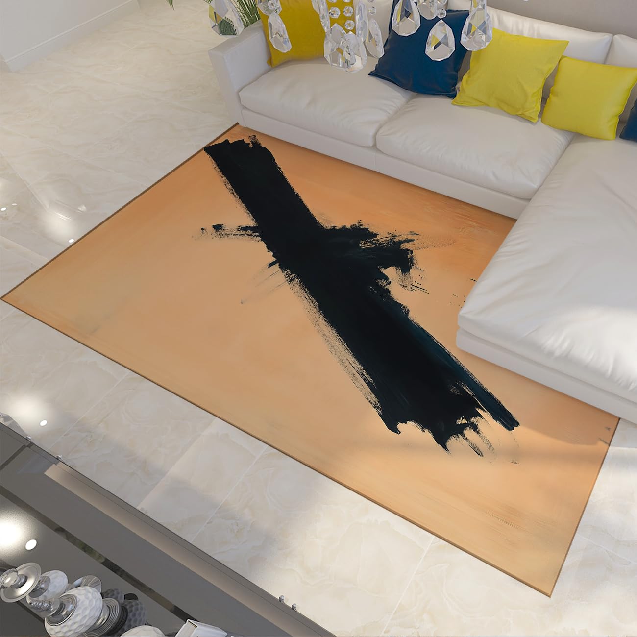 Moquette intérieure douce 60x120 tapis cuisine salon lavable bstract