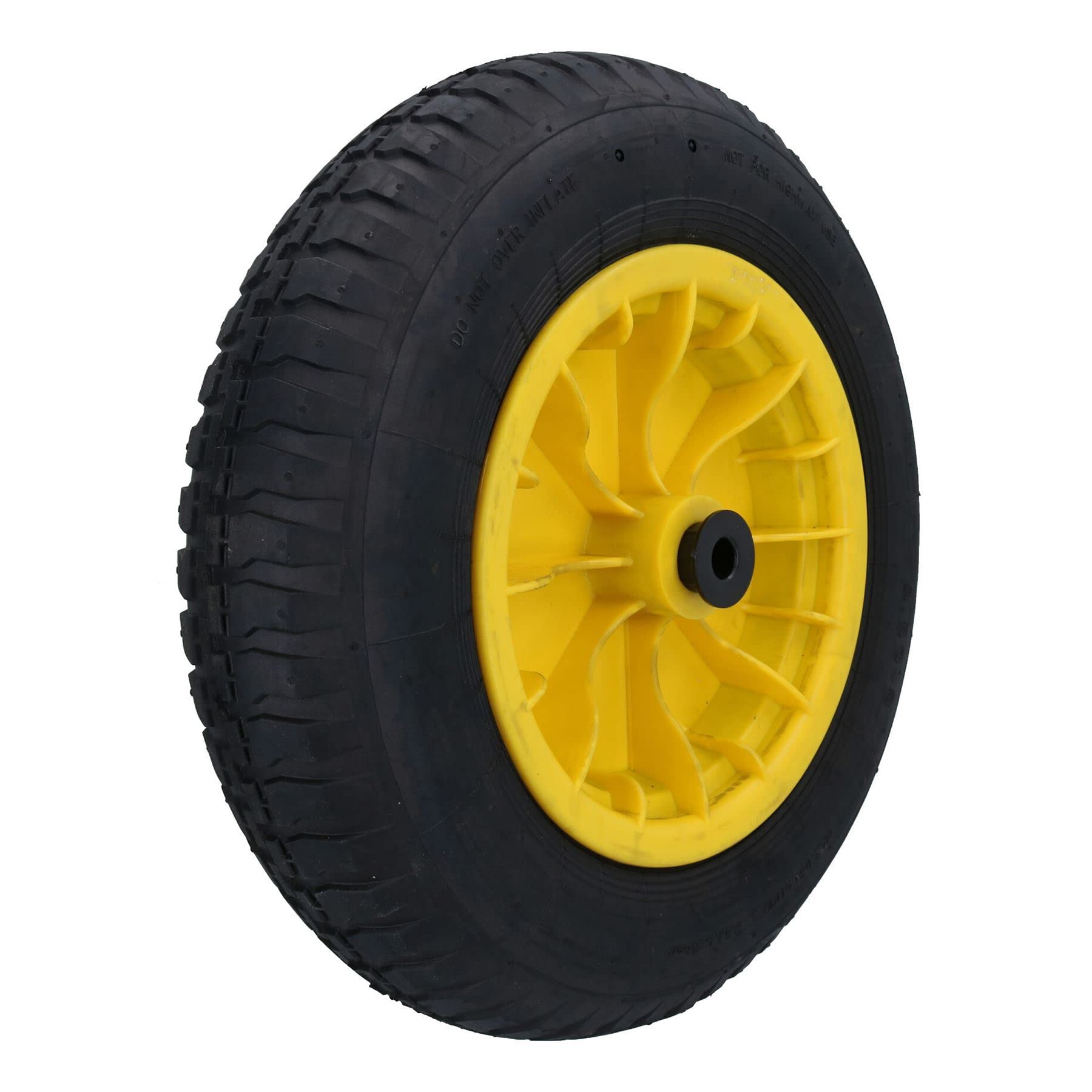 Schubkarrenrad, 35,6 cm, maximale Belastung 160 kg, 25,4 mm oder 13 mm Bohrung, 2 Stück