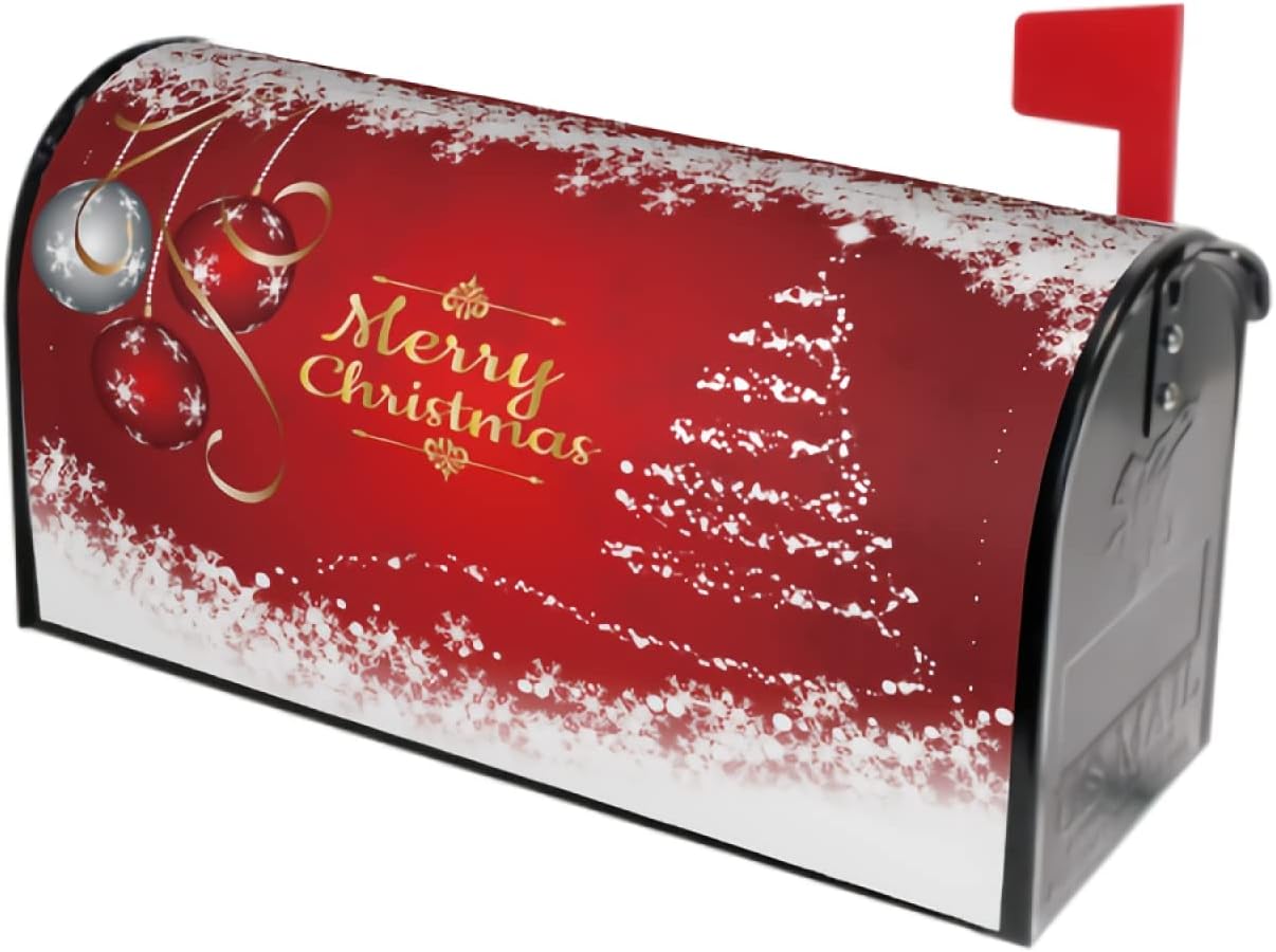 Kawani Merry Christmas Mailbox Covers Christmas Tree Winter