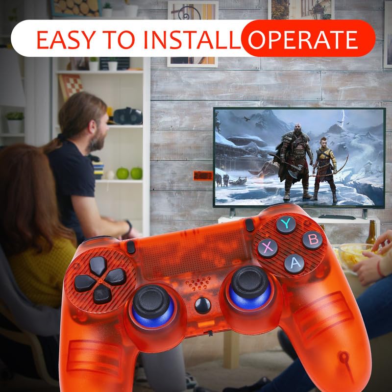 DXP GS5 Mini Game Stick Console | 4K Ultra HD | 2 Wireless Controllers | 10,000+ Classic Built-in Games | Plug & Play HDMI Retro Gaming Console 4