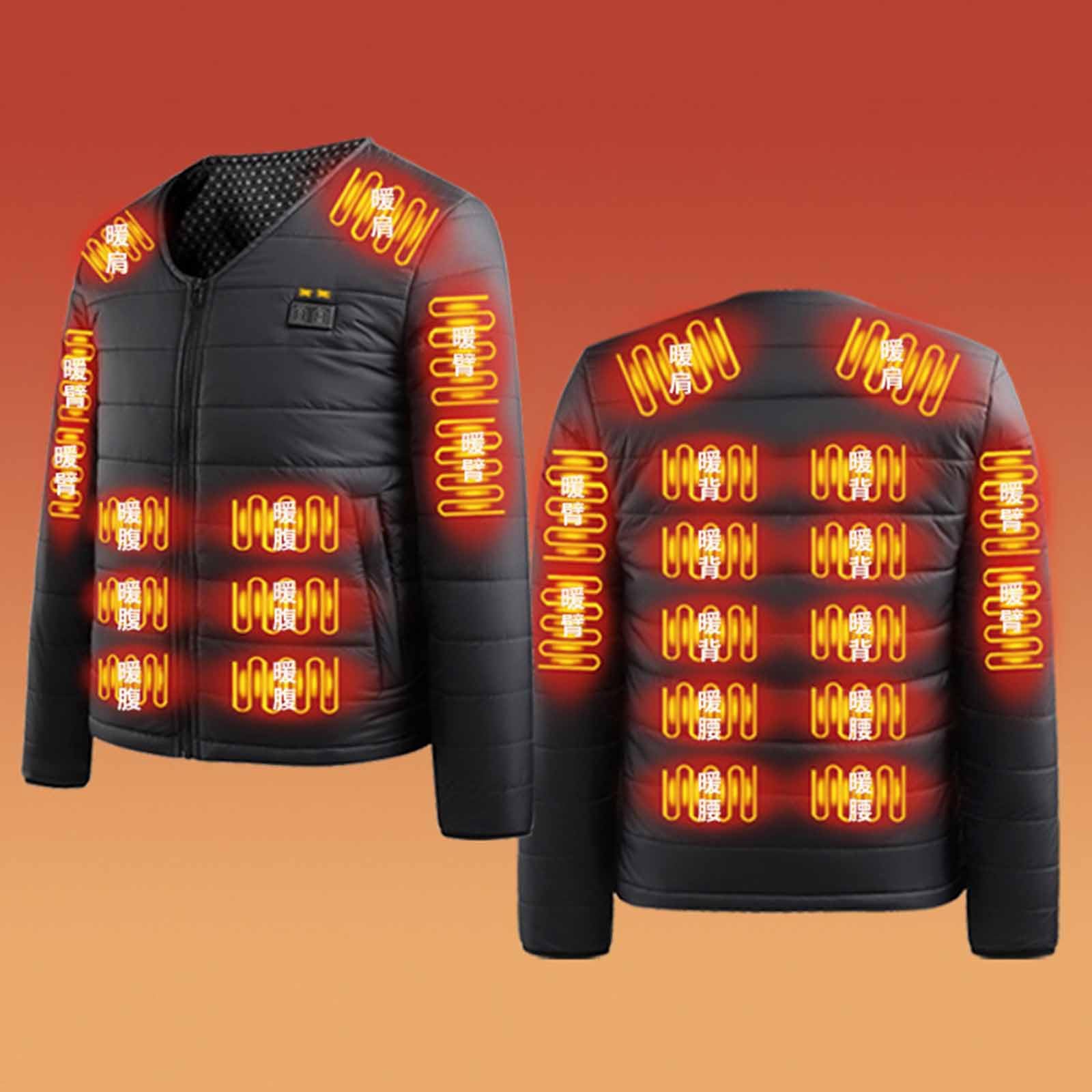 Unisex Heizjacke Herren Beheizbare Jacke Elektrische Ohne Kapuze Steppjacke