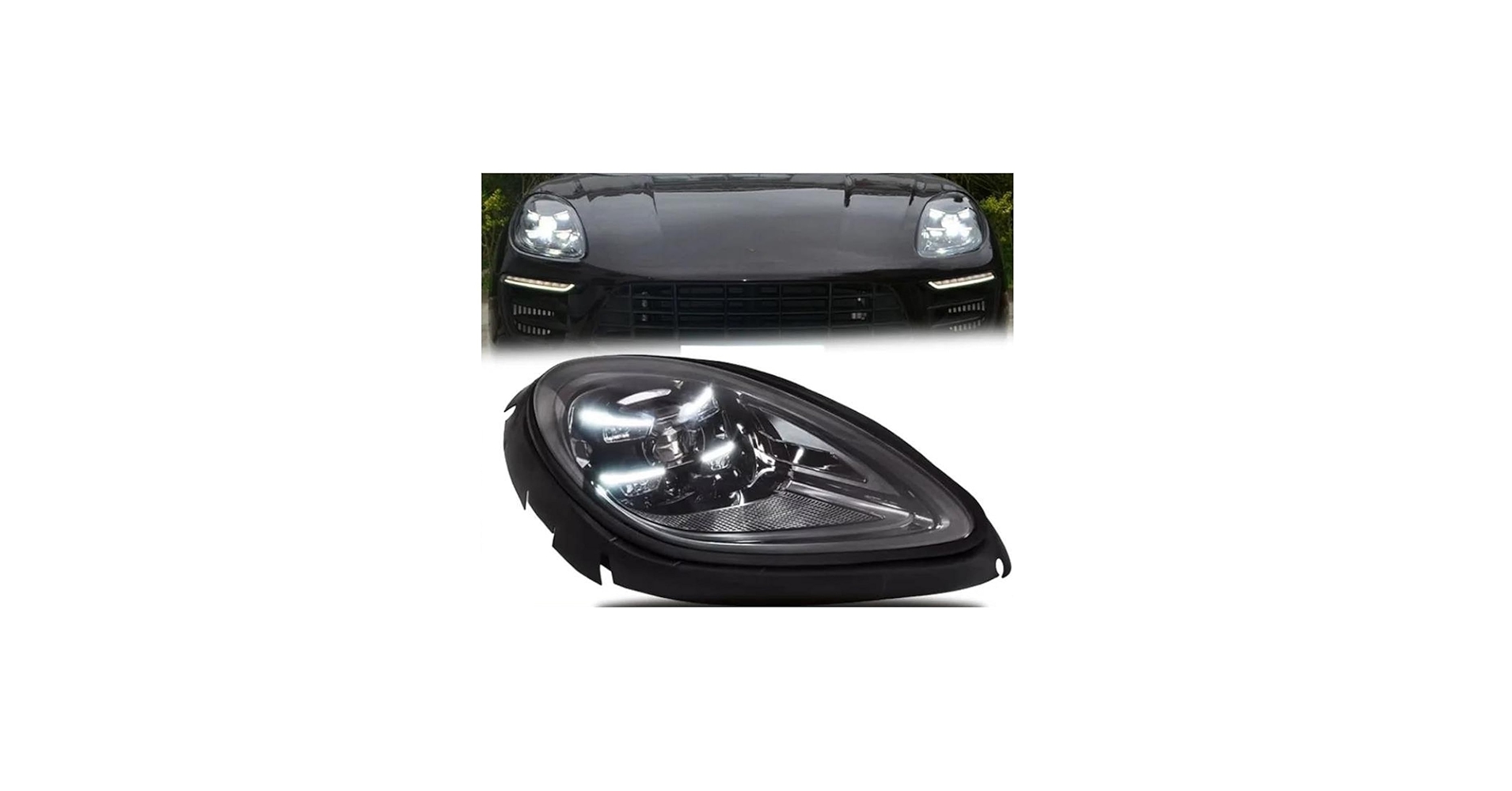 Amazon | 車用ヘッドライト本体 車のヘッドライトポルシェマカン