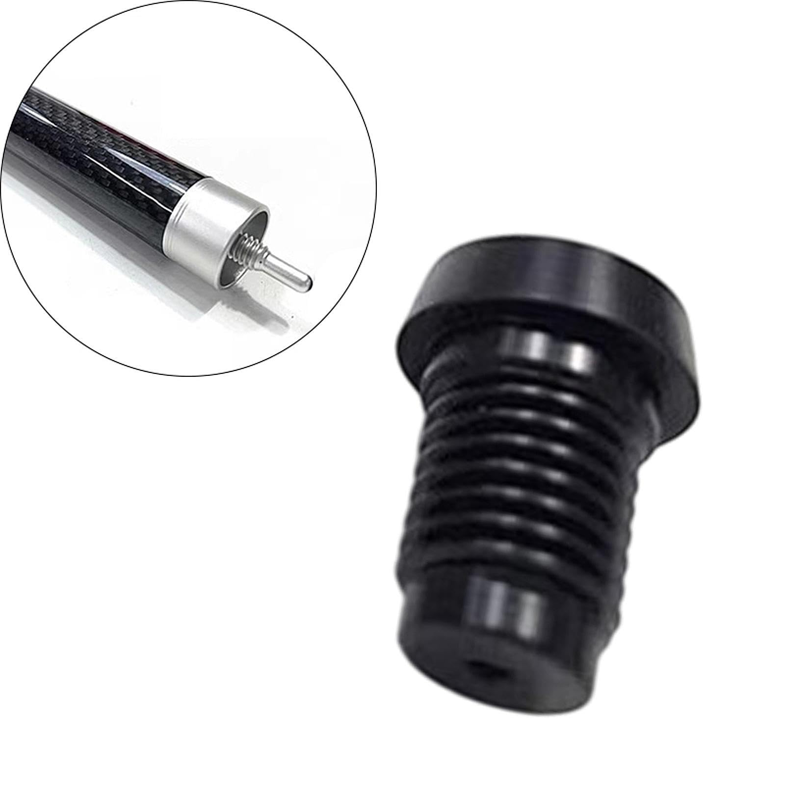Aluminum Alloy Pool Cue End Plug – Rubber Bottom Bumper, Protective & Connector For Extension Handles