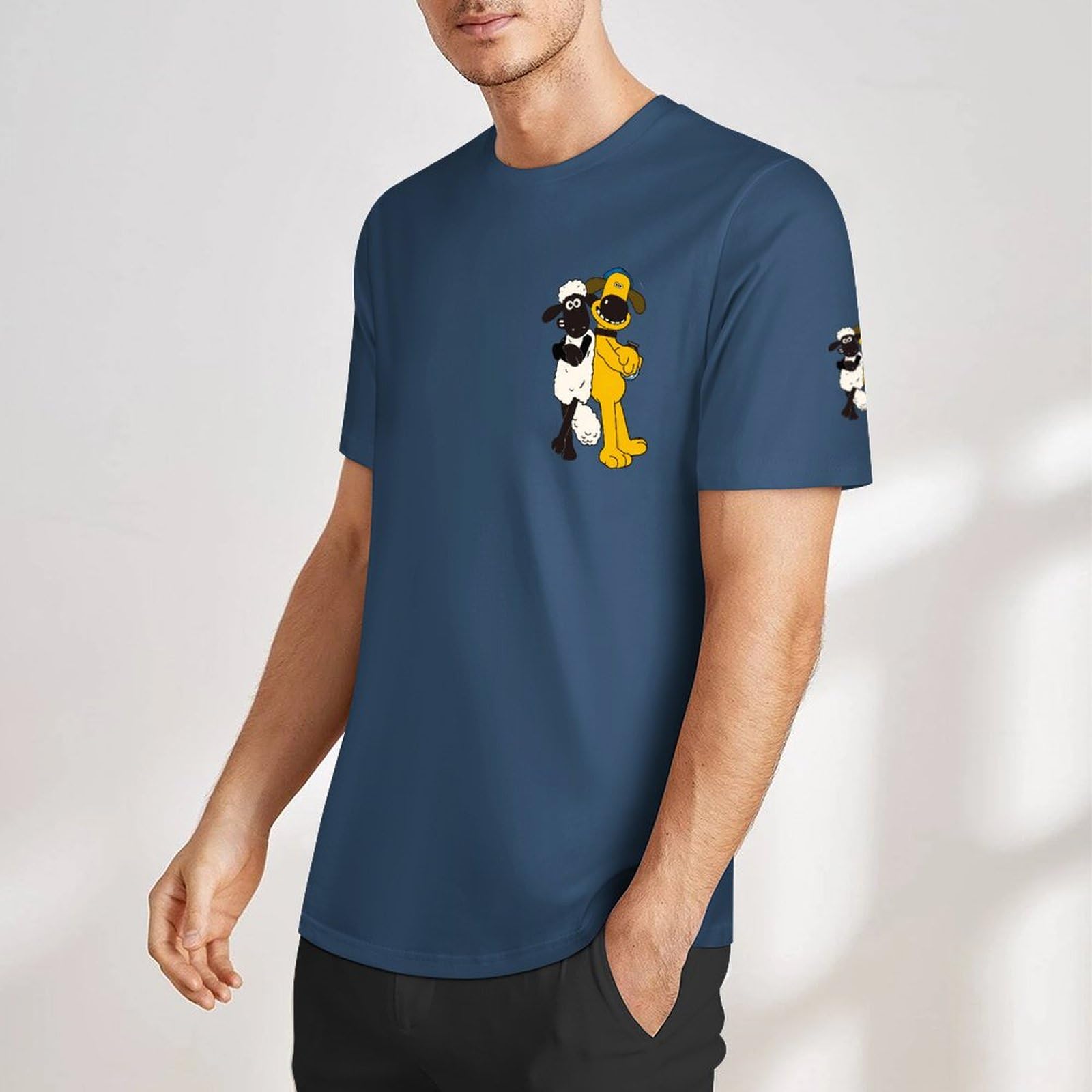 Amazon.co.jp: ひつじのショーン Tシャツ 半袖 夏服 綿100% メンズ