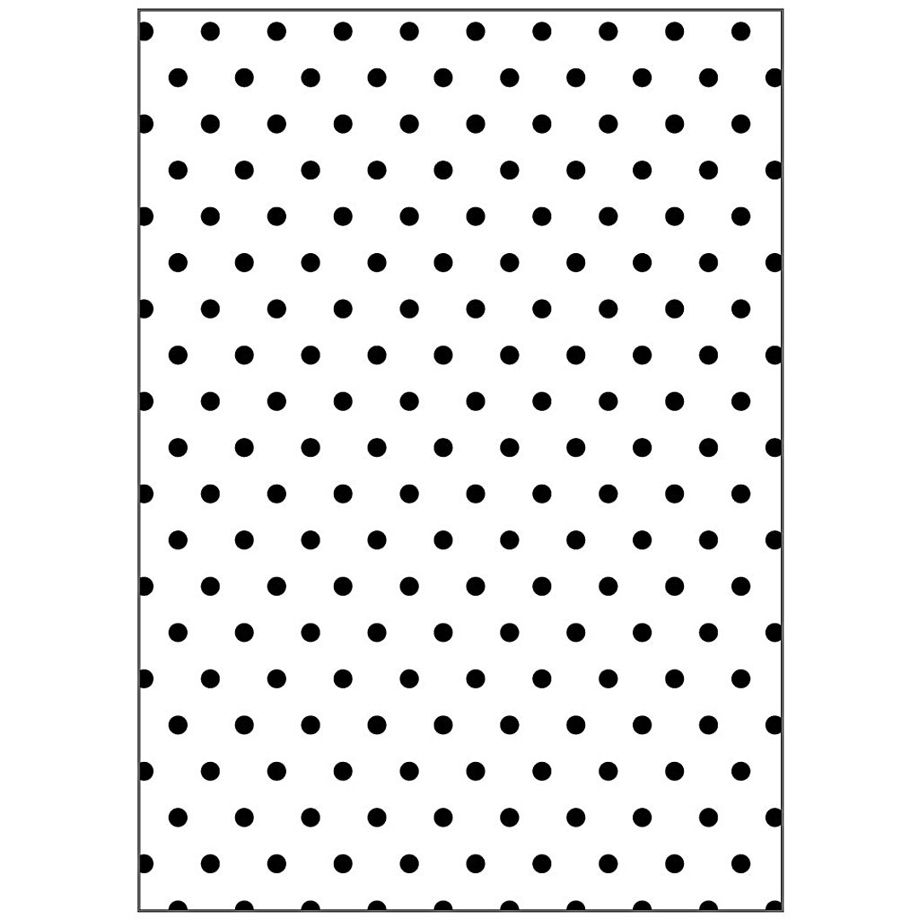 Embossing Folder Size 13 x 18.5 cm, Thickness 2 mm, Polka Dots, 1 Piece