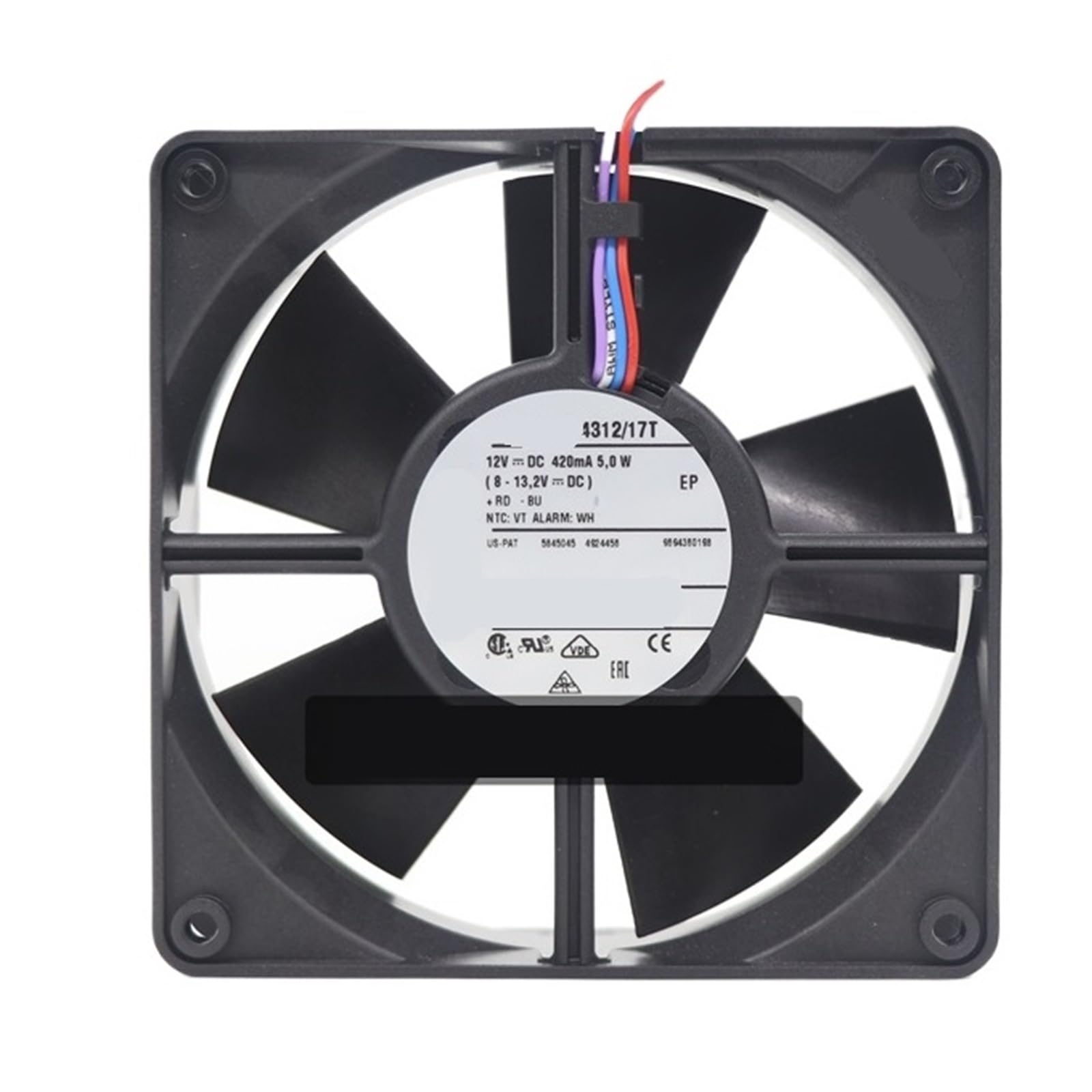EGTDSFGJA 4312/17T 119 * 119 * 32mm 12cm 12V DC 5W 170m 2800rpm Cooling Fan 4312/17V