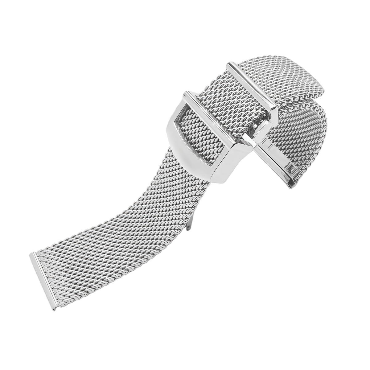 Correa Reloj Acero Inoxidable Brazalete Malla Metal Recambio 20mm 22mm Extremo Recto Eslabón para IWC Portofino