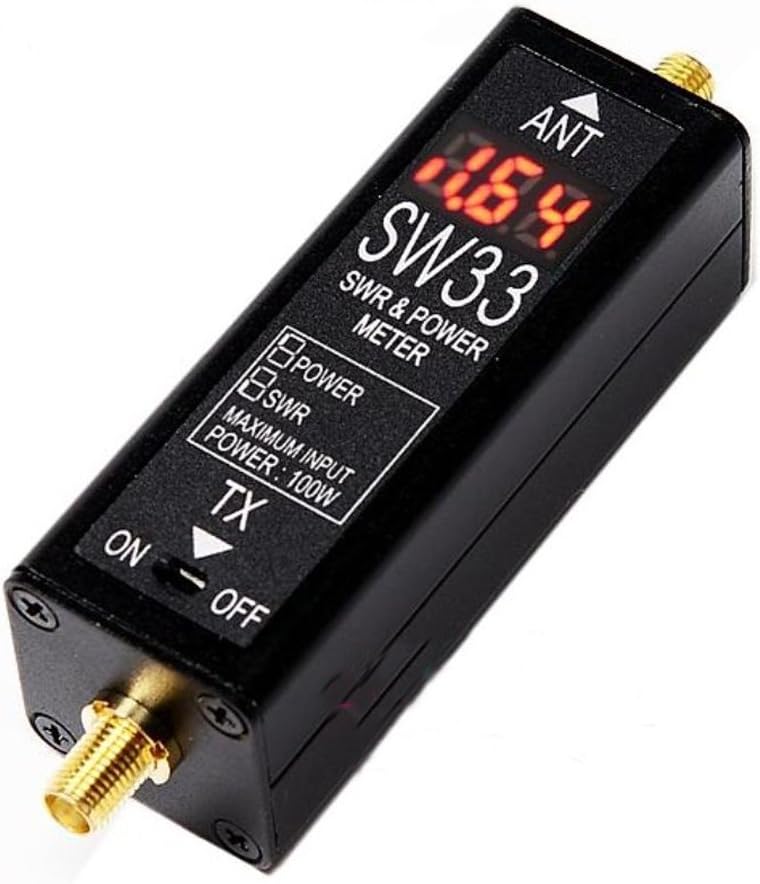 SURECOM SW-33 100-520 Mhz Mini Digital VHF/UHF Power & SWR Meter